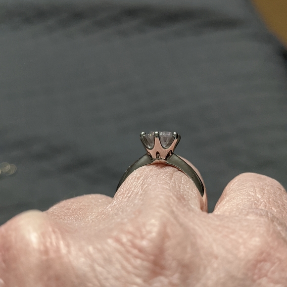 JTV BELLA LUCE ONE CARAT SILVER RING - Picture 3 of 3